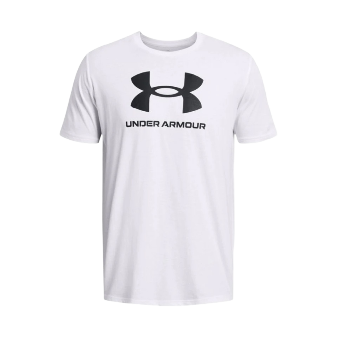 언더아머 스포츠스타일 로고 숏슬리브 화이트 블랙(Under Armour SportsStyle Logo Short Sleeve White Black)