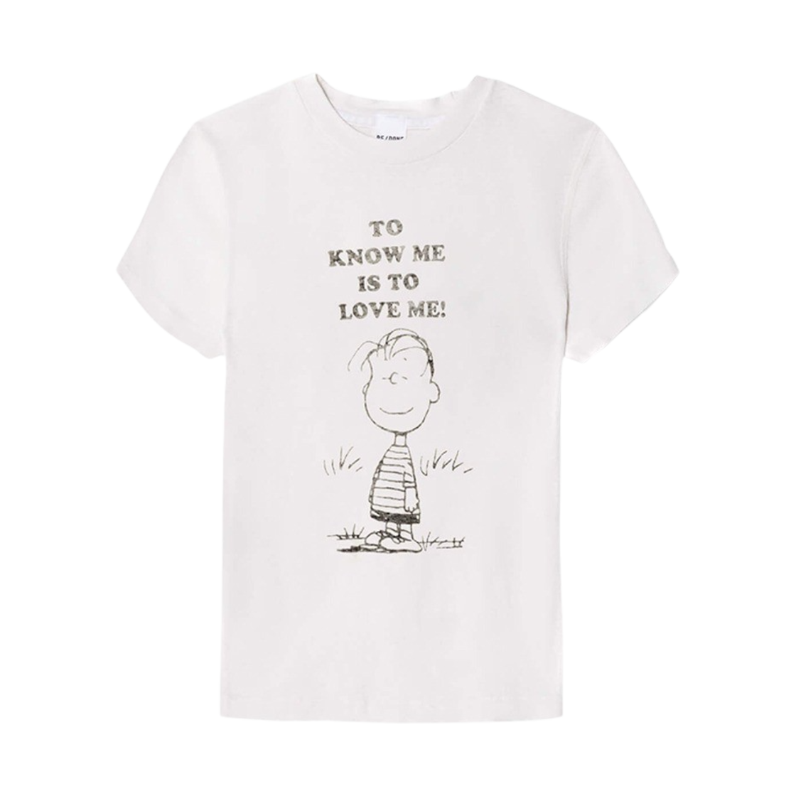 KW4CTSSRE02WT Re/Done Women 90s Baby Linus T-Shirt Vintage White - 24FW