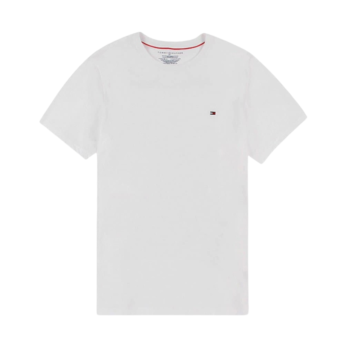 타미 힐피거 코어 플래그 크루넥 티셔츠 화이트(Tommy Hilfiger Core Flag Crew Neck T-Shirt White)