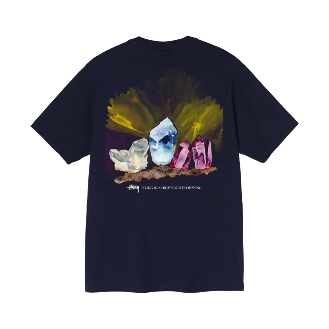 1904709 Stussy Higher State T-Shirt Navy
