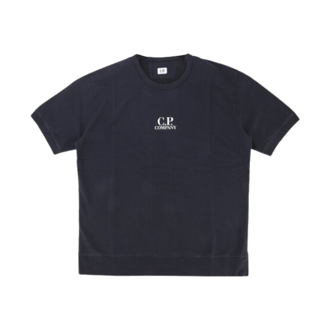 14CMSS183A002246G888 C.P. Company Logo Print Short Sleeved T-Shirt Total Eclipse Blue - 23SS