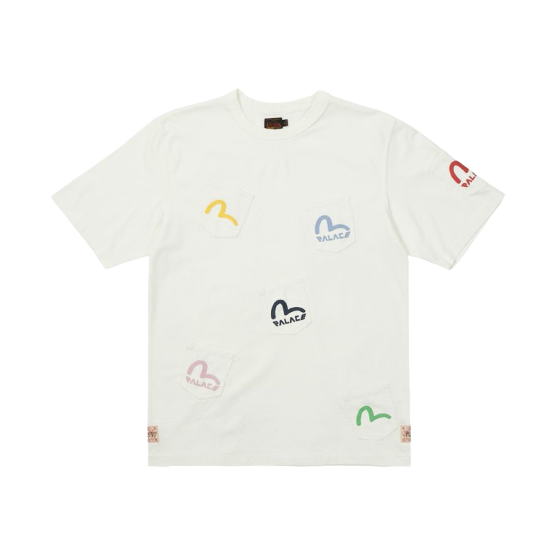 팔라스 x 에비수 멀티 포켓 티셔츠 에그렛 - 21FW(Palace x Evisu Multi Pocket T-Shirt Egret - 21FW) - 1