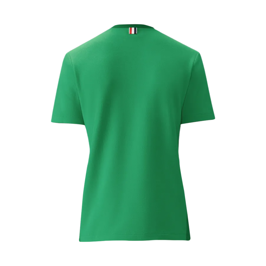 톰브라운 클래식 피케 립 사이드 인서트 사선 티셔츠 그린(Thom Browne Classic Pique Rib Side Insert 4-Bar T-Shirt Green) - 2