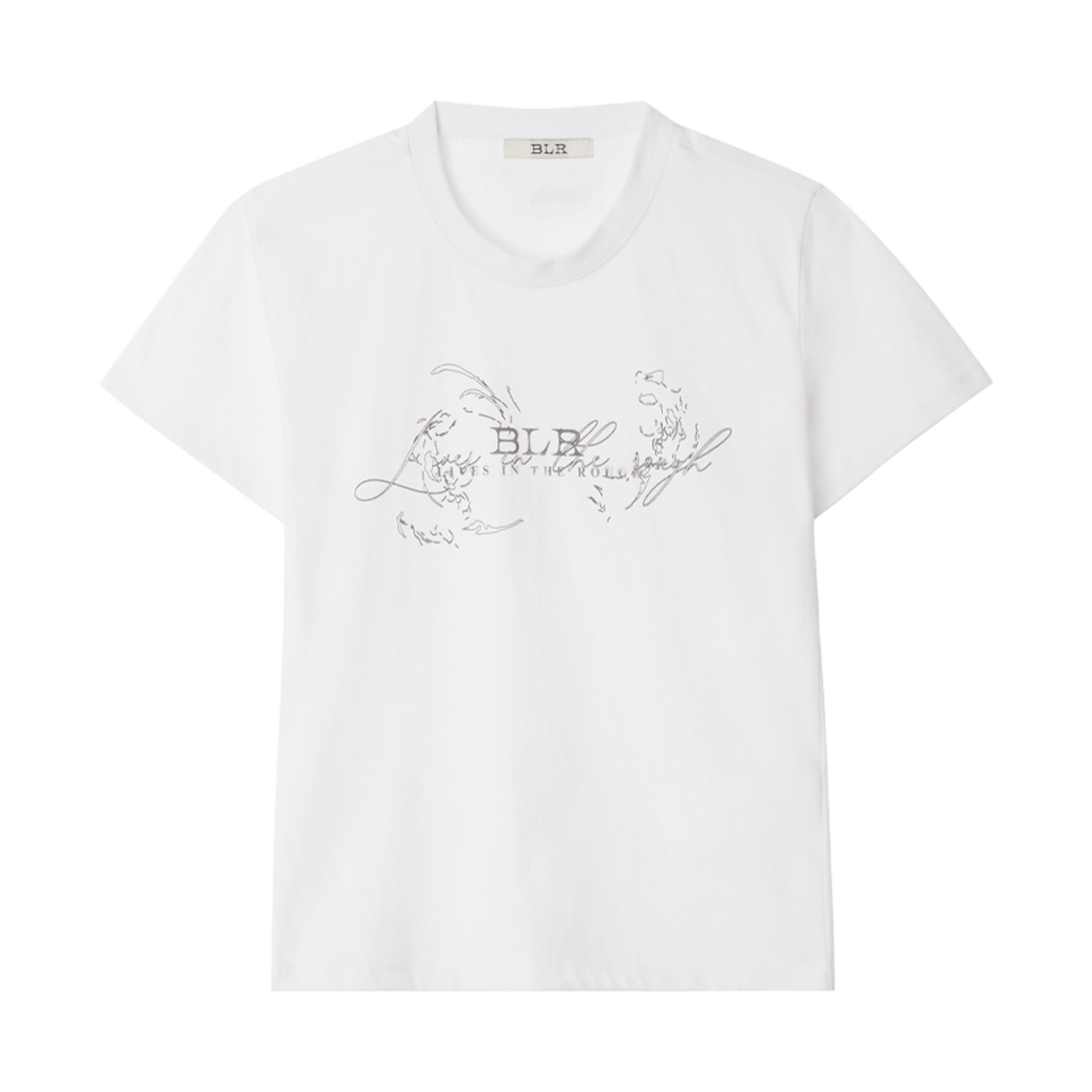 비엘알 2D 블러 그래픽 티셔츠 화이트(BLR 2D Bluer Graphic T-Shrit White)