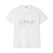 BLR 2D Bluer Graphic T-Shrit White