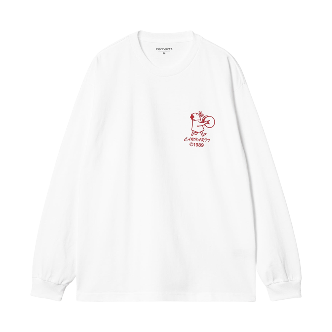 칼하트 WIP 딜리셔스 프리퀀시 롱슬리브 티셔츠 화이트(Carhartt WIP Delicious Frequencies Long Sleeve T-Shirt White)