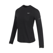 (W) Nike Swift Dri-Fit Long Sleeve Crewneck Running Top Black - Asia