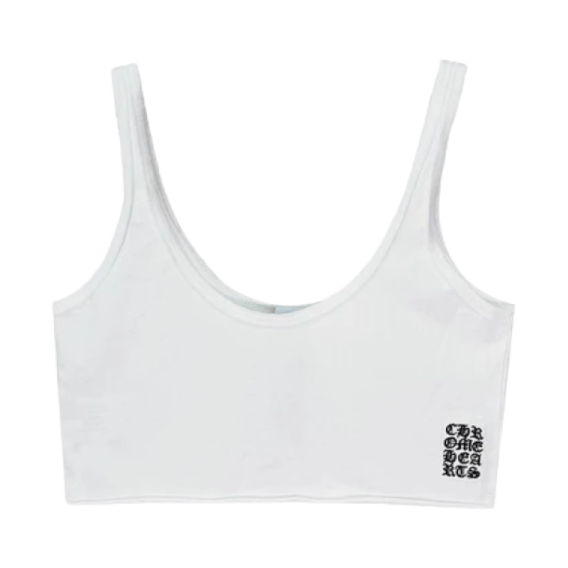 (W) 크롬하츠 스크립트 로고 탱크탑 화이트((W) Chrome Hearts Script Logo Tank Top White) - 1