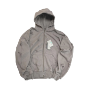 Undermycar Otter Oversized Damage-Washed Hood Zip-Up Dust - 23SS