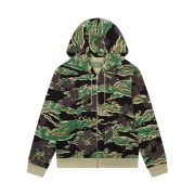 Denim Tears Cotton Wreath Zip Hoodie Tiger Camo