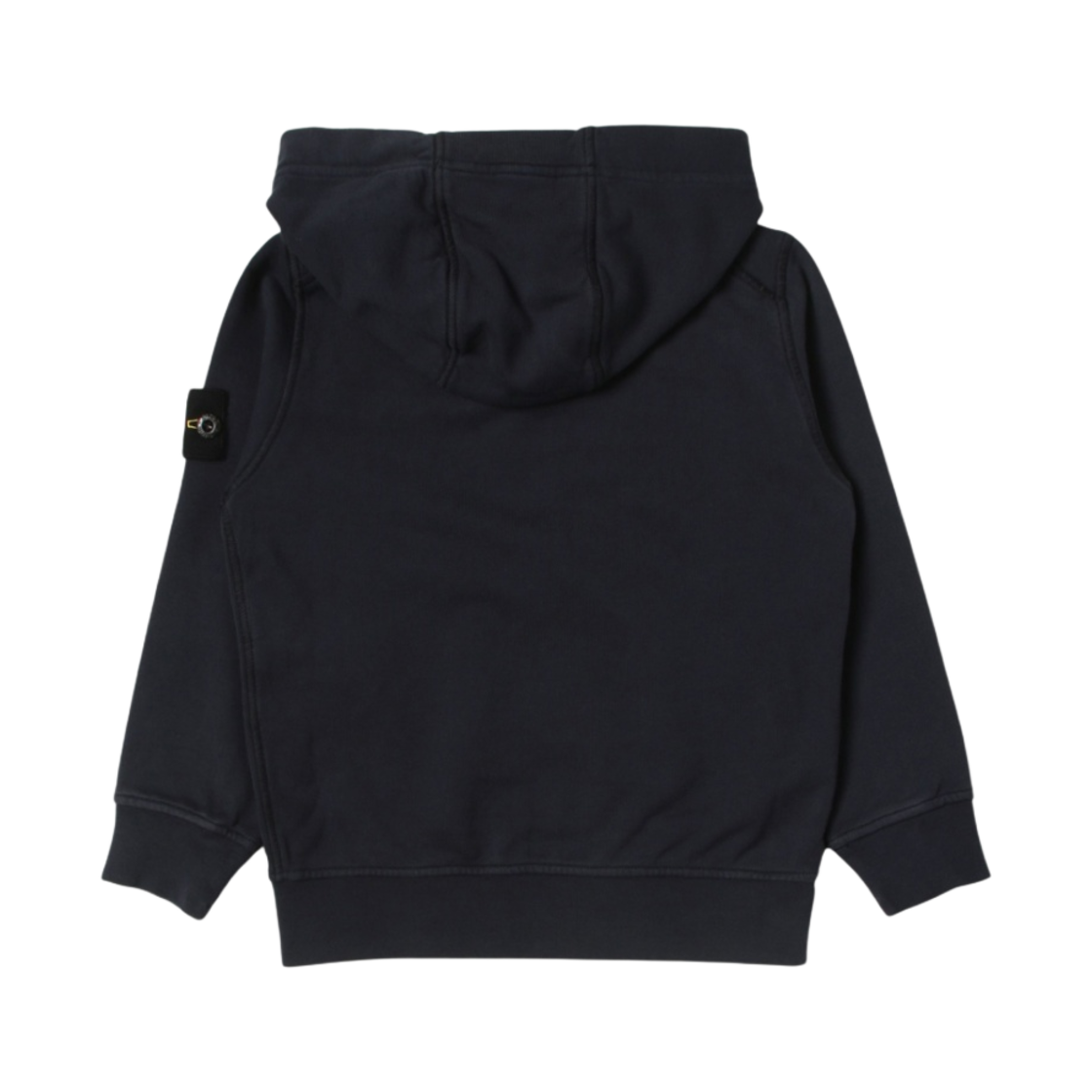 (키즈) 스톤 아일랜드 60740 코튼 플리스 풀 집업 후드 스웨트셔츠 네이비 블루 - 22SS((Kids) Stone Island Cotton Fleece Full Zip Hooded Sweatshirt Navy Blue - 22SS) - 2