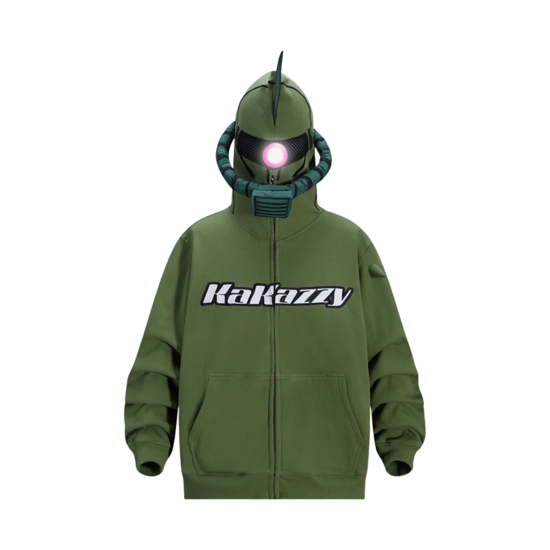 카카지 풀 집 후드 자쿠 그린(Kakazzy Full Zip Hoodie Zaku Green)
