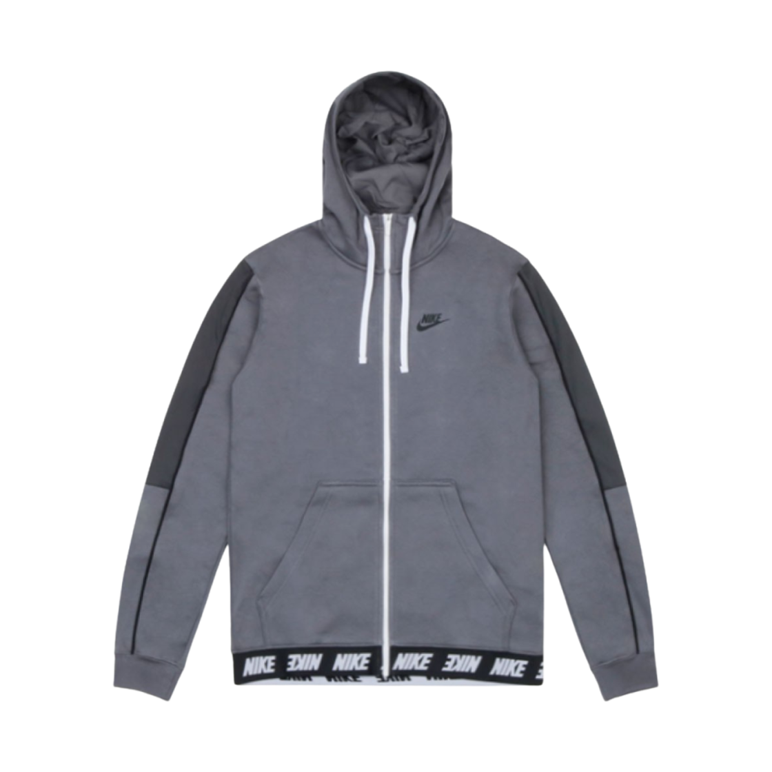 나이키 NSW 하이브리드 테이프드 풀 집업 후드 다크 그레이(Nike NSW Hybrid Taped Full Zip Hoodie Dark Grey) - 1