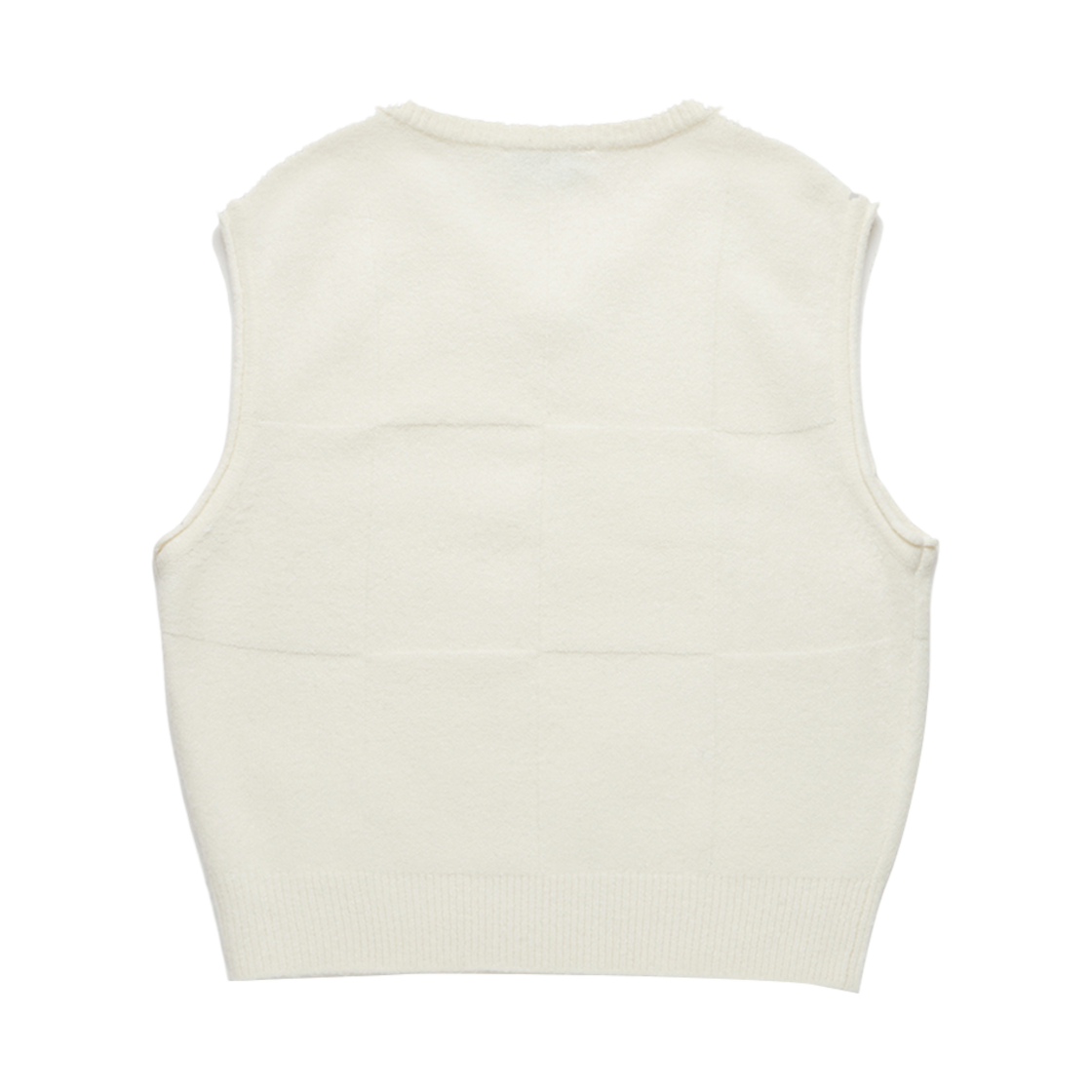 던스트 디바이드 브이넥 울 베스트 오프 화이트(Dunst Divide V-Neck Wool Vest Off White) - 2