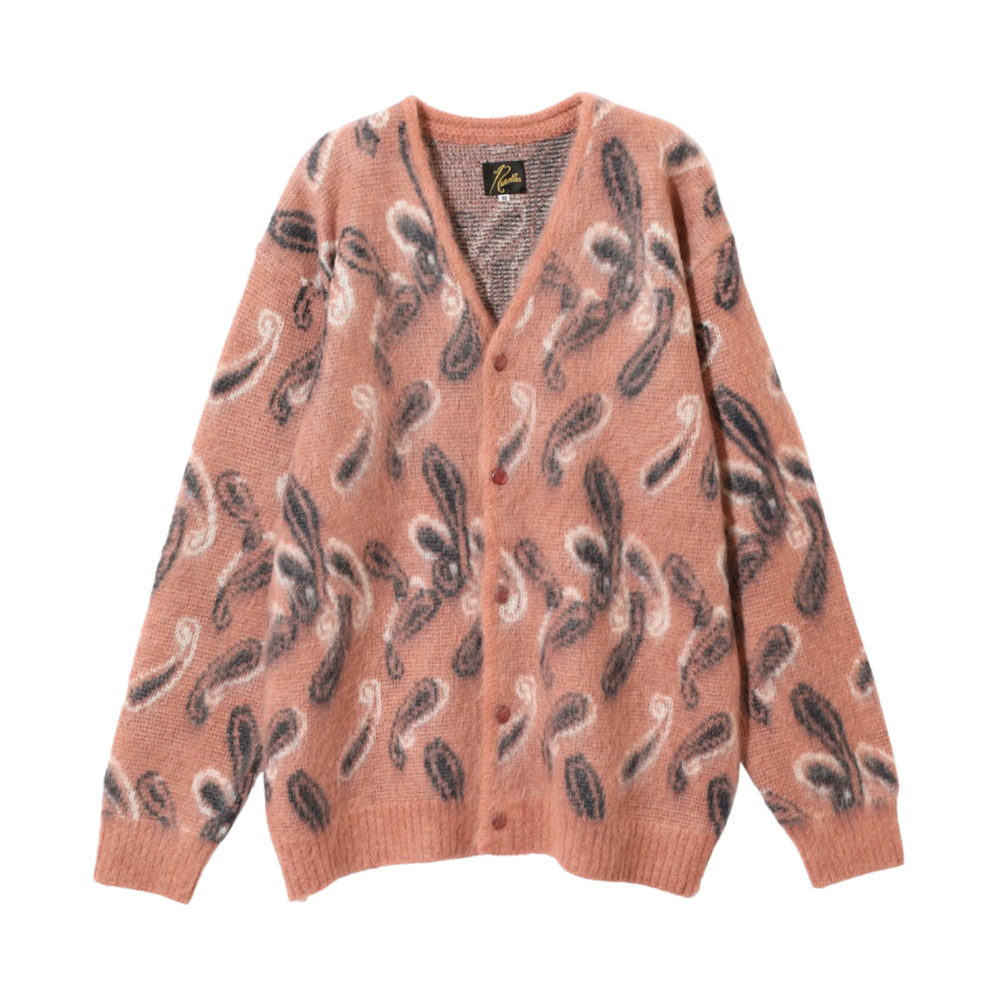 니들스 모헤어 가디건 페이즐리