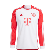 Adidas Bayern Munchen 2023/24 Long Sleeve Home Jersey Red White - US Sizing