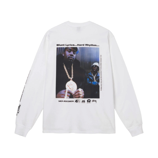 Stussy Move The Crowd LS T-Shirt White