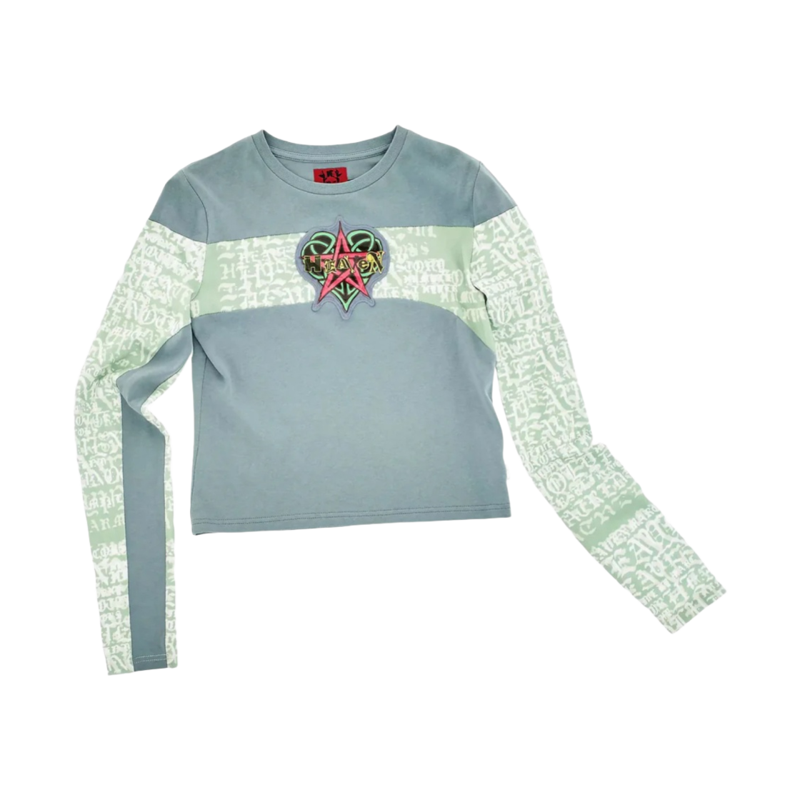 3F3RTP083C16-028-GM (W) Heaven by Marc Jacobs Pentagram Longsleeve Grey Multi