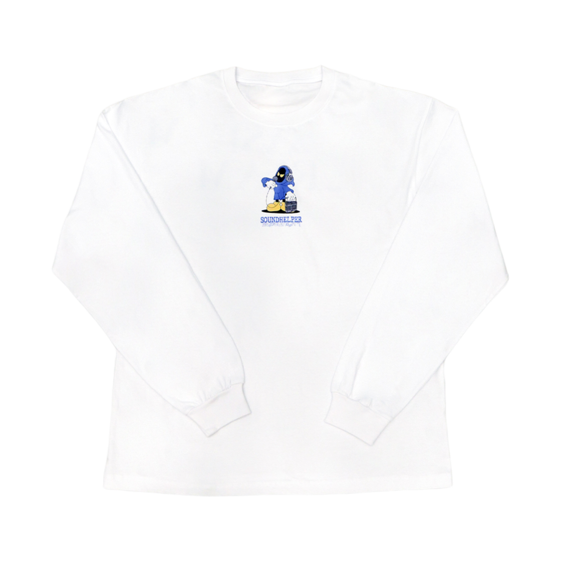 베이스크림 스크리밍 롱슬리브 티셔츠 화이트(Basecream Screaming Longsleeve Tee White)