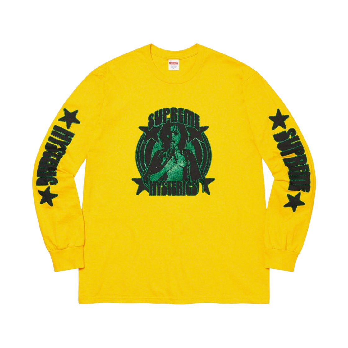 슈프림 x 히스테릭 글래머 롱슬리브 티셔츠 옐로우 - 21SS(Supreme x Hysteric Glamour L/S T-Shirt Yellow - 21SS) - 1
