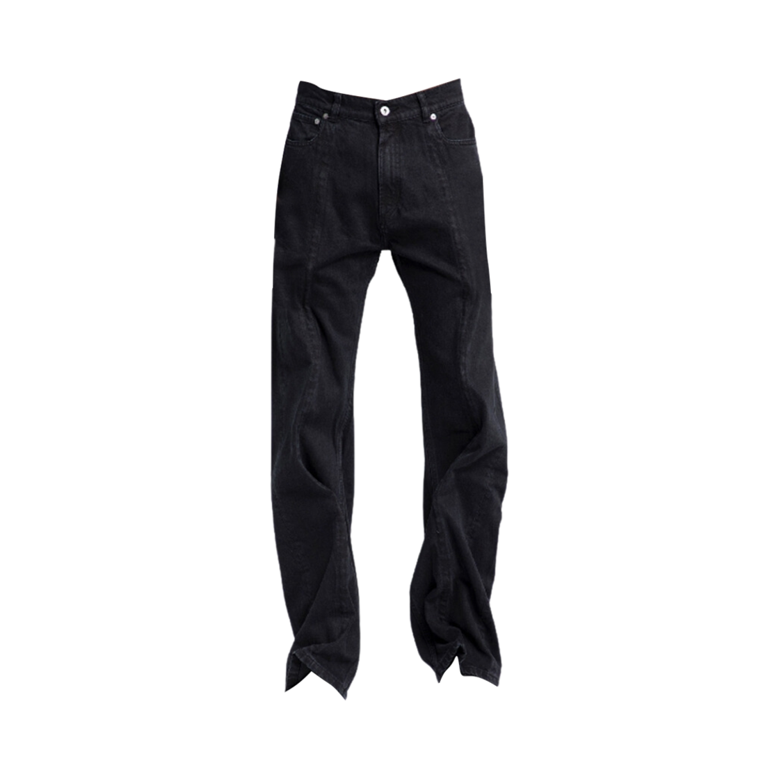 JEAN31-S25 Y/Project Twist Denim Jeans Black - 23FW