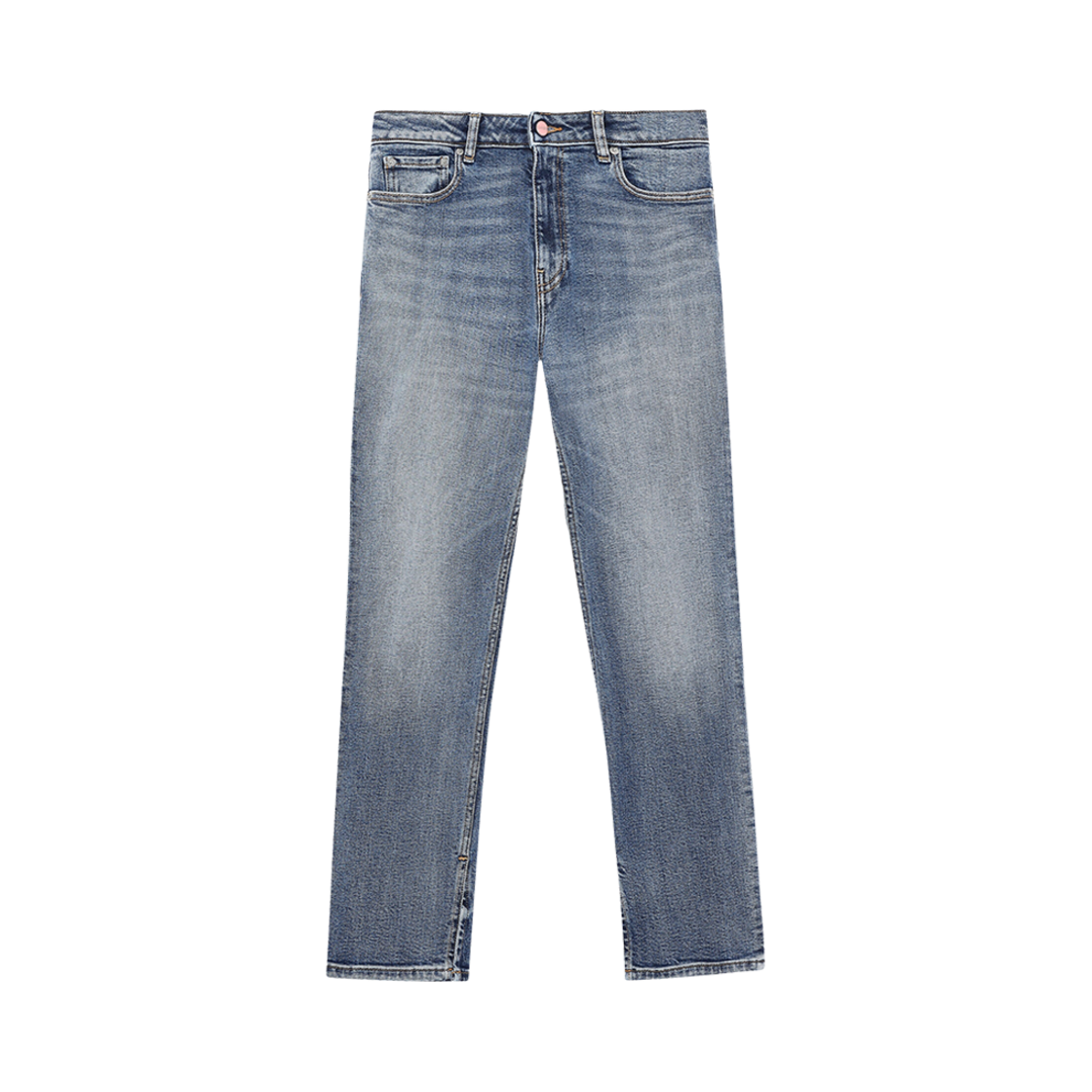 (W) 가니 벡시 진 미드 블루 빈티지((W) Ganni Beksi Jeans Mid Blue Vintage) - 1