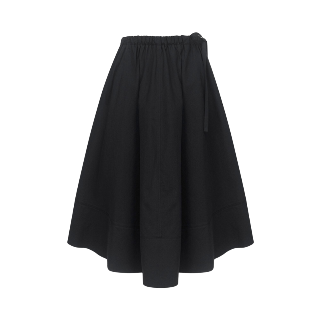 (W) 온앤온 개더 스타일 플레어드 스커트 블랙((W) On&On Gather Style Flared Skirt Black)