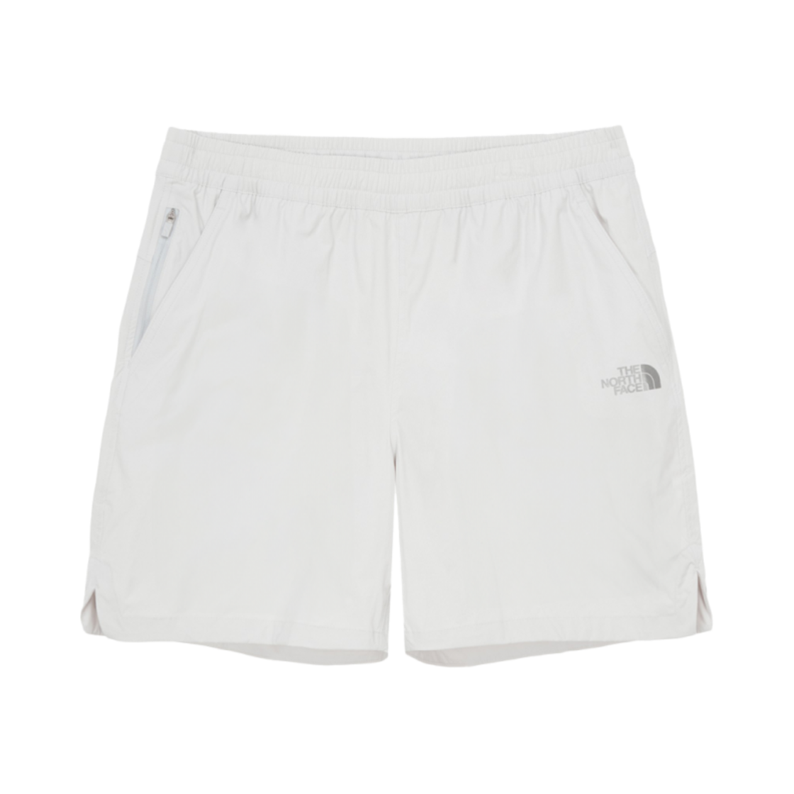 NS6NQ02K The North Face White Label Ice Run Shorts Ice Gray