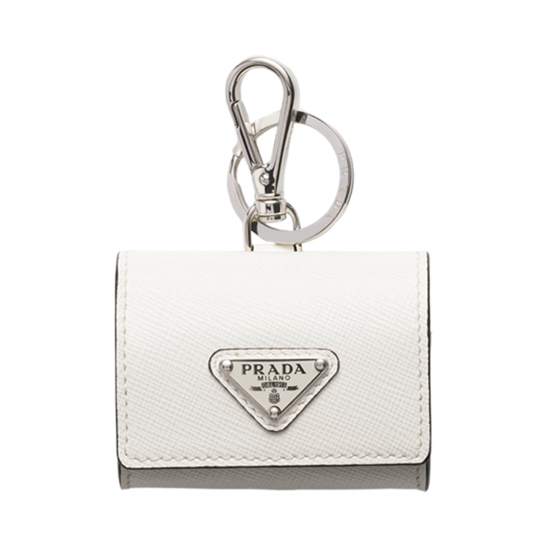 2TT133-2AHF-F0009 Prada Saffiano Leather Headphone Case White