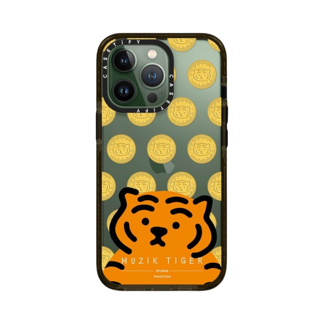 케이스티파이 x 무직타이거 아이폰 코인 임팩트 케이스 클리어 글로시 블랙(Casetify x Muziktiger iPhone Coin Impact Case Clear Glossy Black) - 3