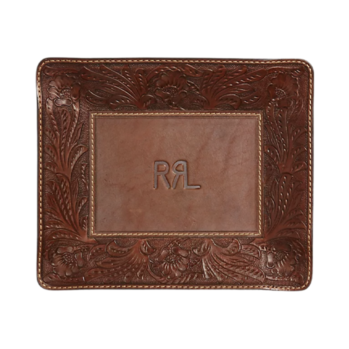 더블알엘 핸드 툴 레더 발렛 트레이 브라운(Double RL Hand Tool Leather Ballet Tray Brown)