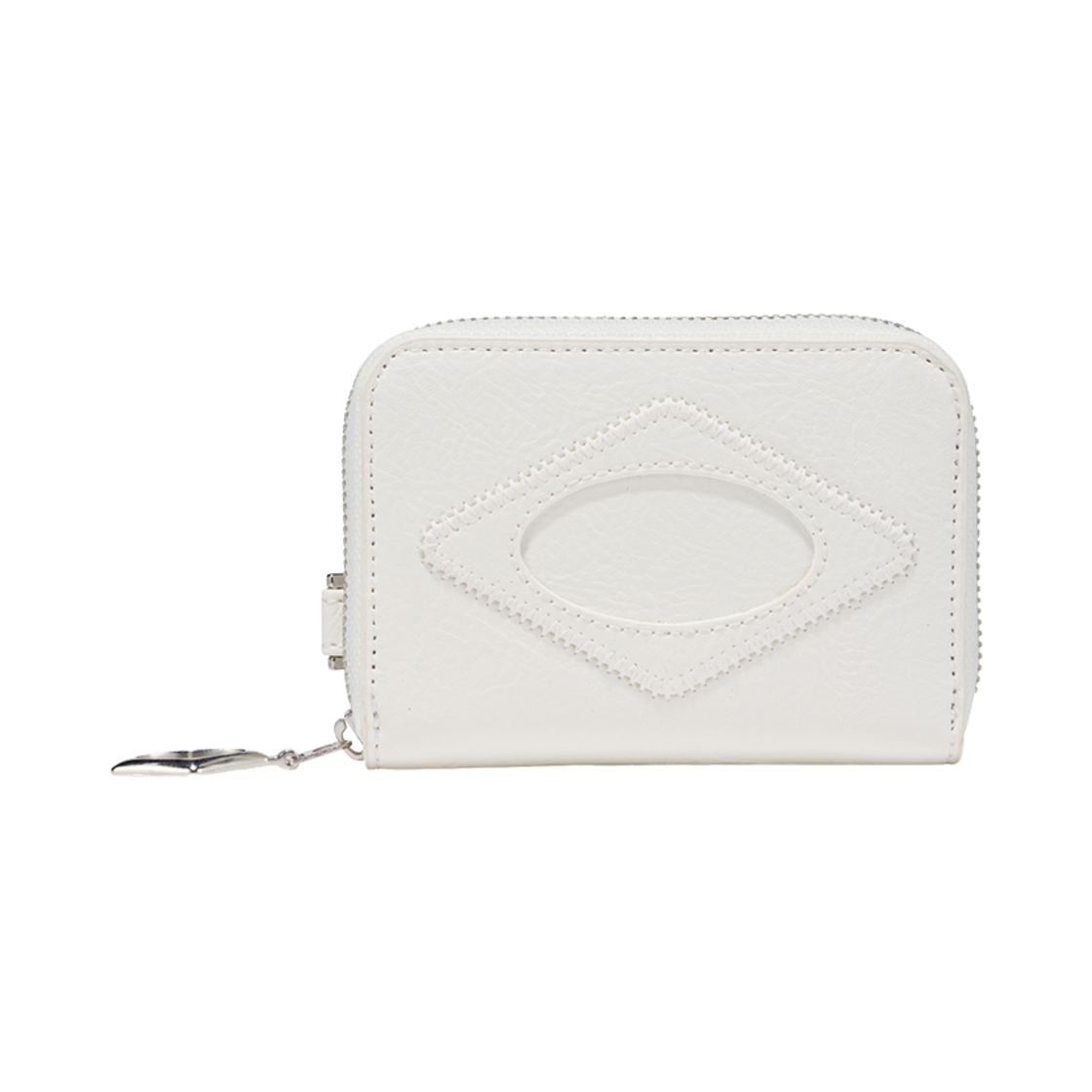 - Mischief Rhombus Zip Around Wallet White