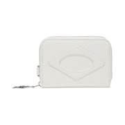 Mischief Rhombus Zip Around Wallet White