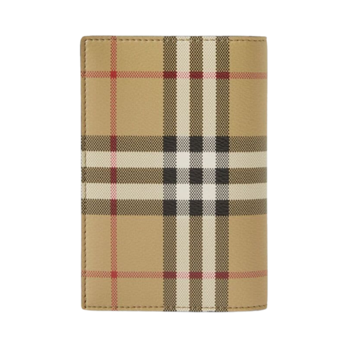 버버리 체커드 레더 패스포트 홀더 아카이브 베이지(Burberry Checkered Leather Passport Holder Archive Beige) - 2