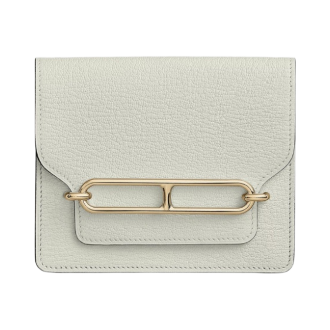 H082213CP0T Hermes Roulis Slim Wallet Mysore Goatskin & Permabrass Mushroom