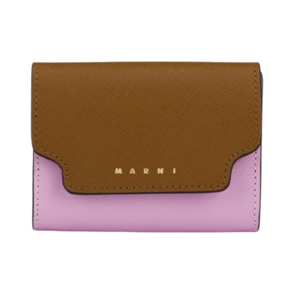 PFMO0072U1-LV520-Z565N Marni Saffiano Leather Coin Case Moca Pink Candy Shell - 대표 이미지 #1