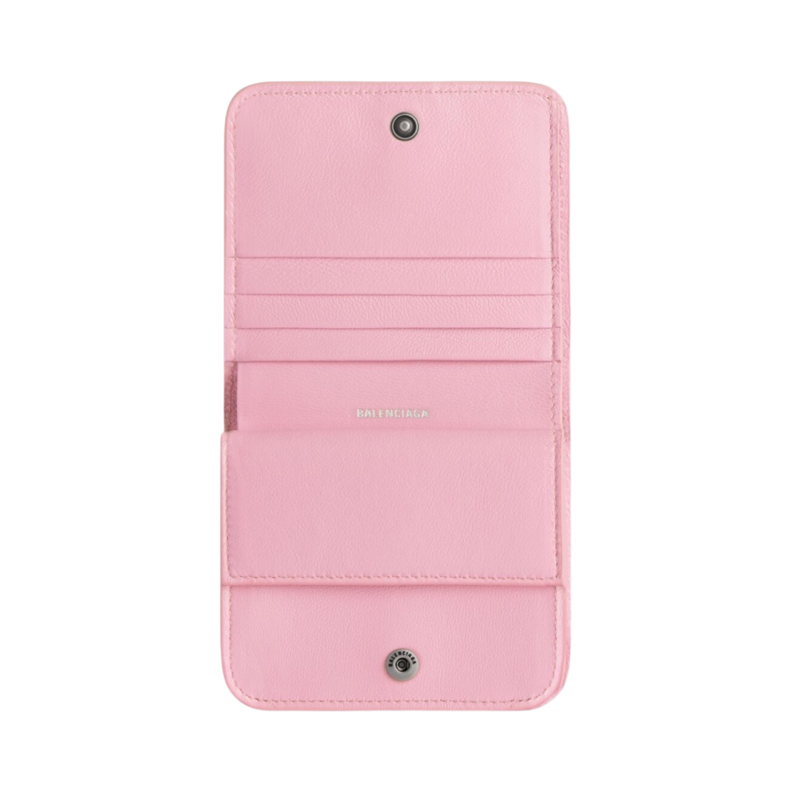 발렌시아가 캐쉬 플랩 코인 앤 카드 홀더 데님 프린트 핑크(Balenciaga Cash Flap Coin and Card Holder Denim Print Pink) - 2