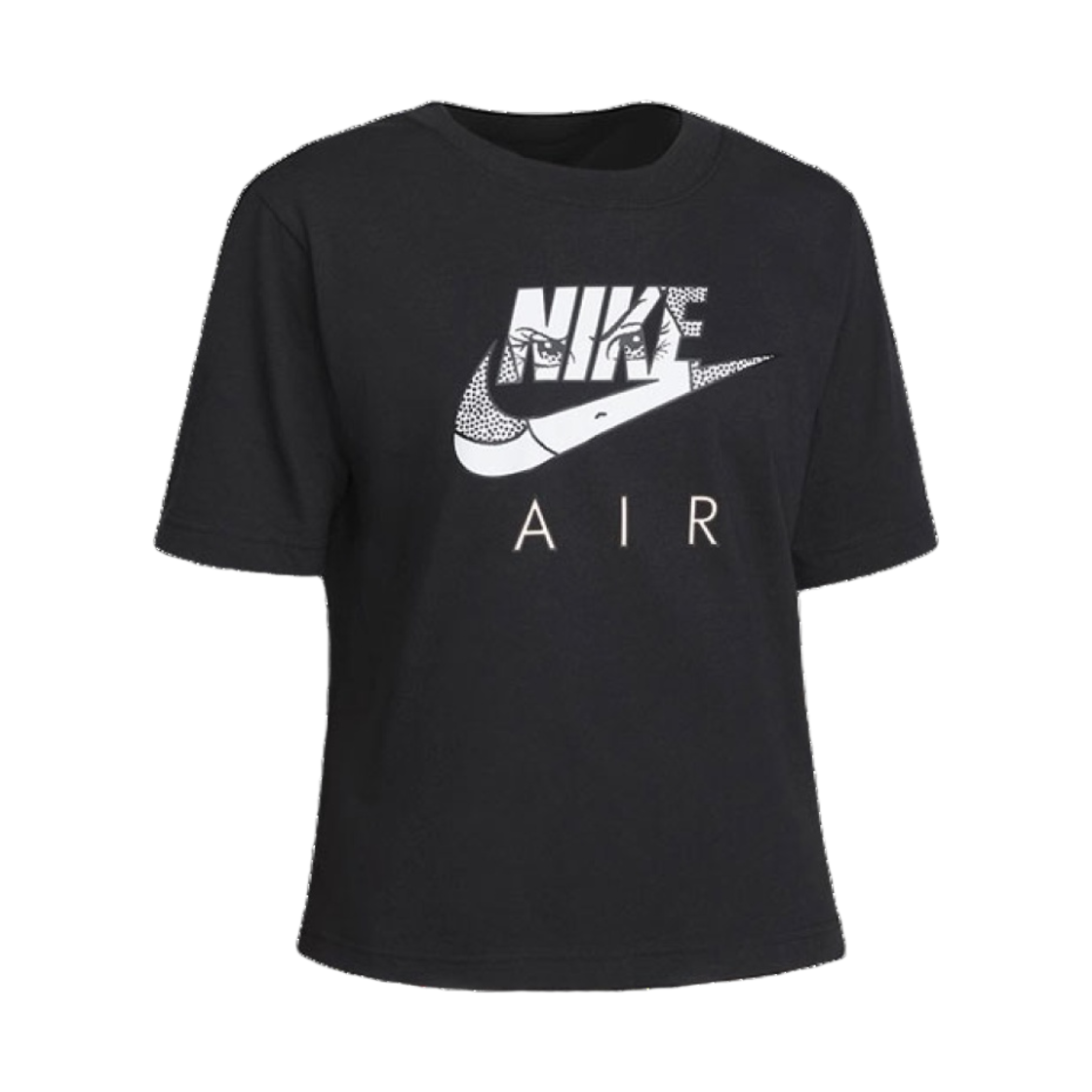 (W) 나이키 NSW 박시 숏슬리브 티셔츠 블랙((W) Nike NSW Boxy Short Sleeve T-Shirt Black) - 1