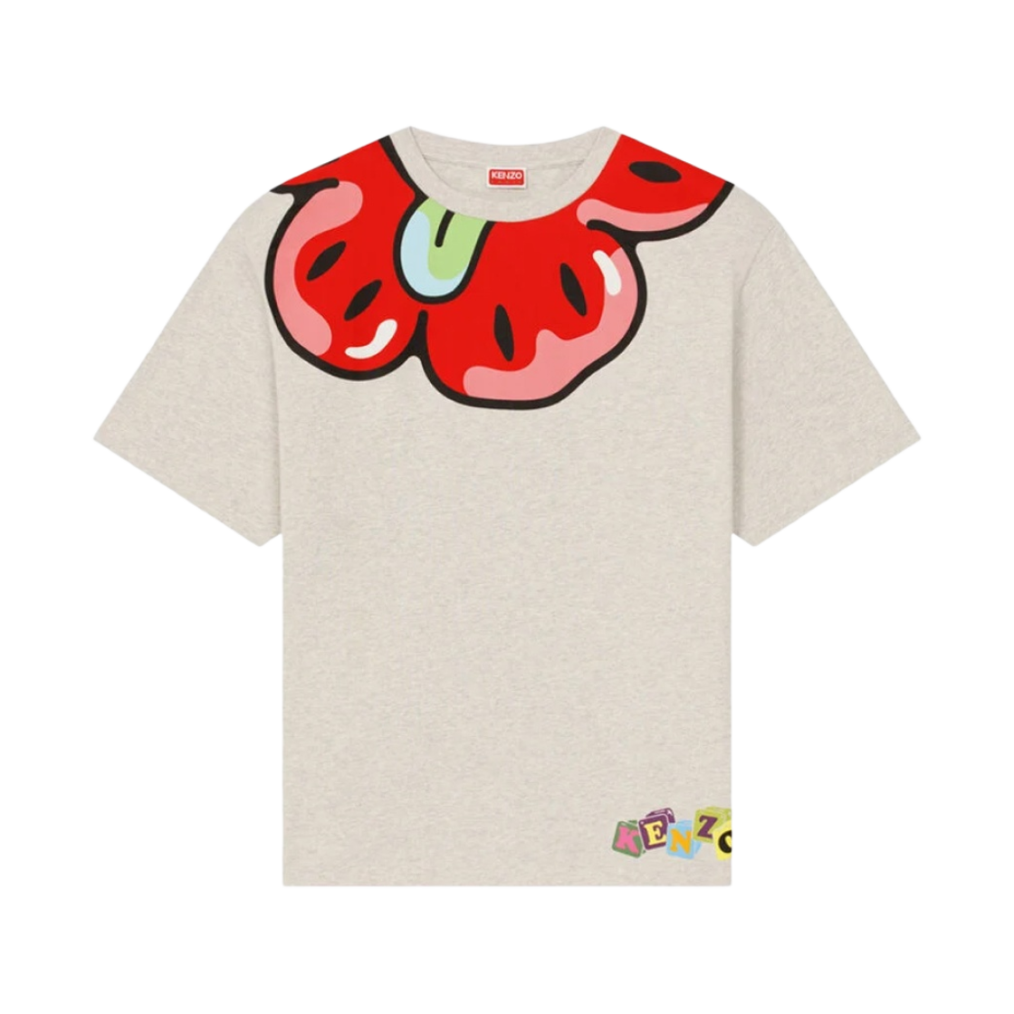 겐조 오버사이즈 보케 보이 티셔츠 페일 그레이(Kenzo Oversize Boke Boy T-Shirt Pale Grey) - 1