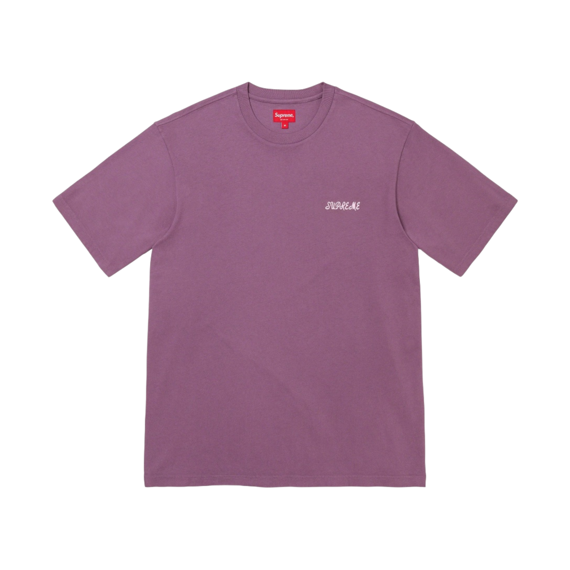 슈프림 워시드 스크립트 숏슬리브 탑 퍼플 - 23SS(Supreme Washed Script S/S Top Purple - 23SS) - 1
