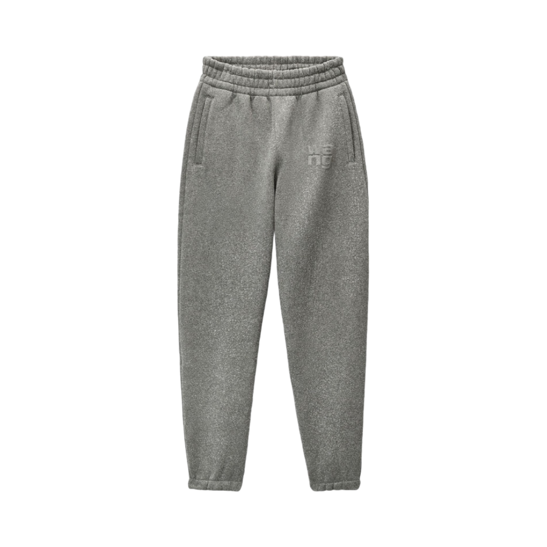4CC3234385079 (W) Alexander Wang Sweatpants in Glitter Terry Sidewalk