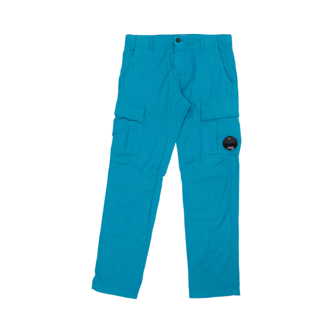 14CKPA070C005400G825 (Kids) C.P. Company U16 Stretch Gabardine Cargo Pants Tile Blue - 23SS