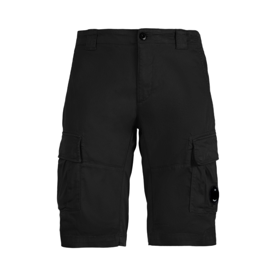 12CMBE062A005694G999 C.P. Company Stretch Sateen Cargo Shorts Black - 22SS