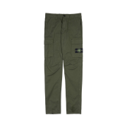 Stone Island 32710 Stretch Cotton Gabardine Garment Dyed Cargo Trousers Olive Green - 23FW