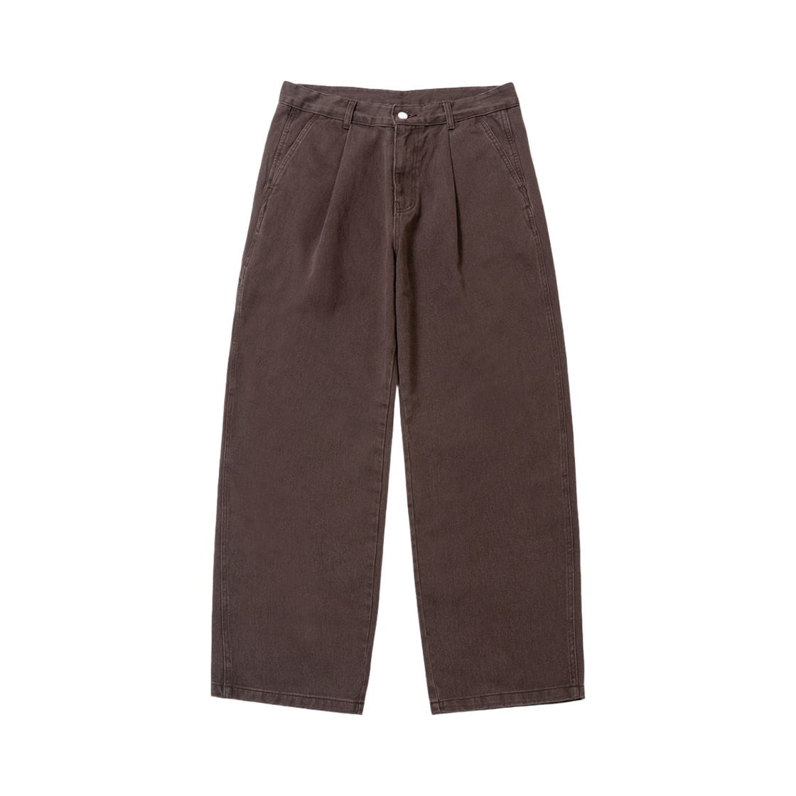 ant25sp003br ANNOT One-Tuck Work Chino Pants Brown