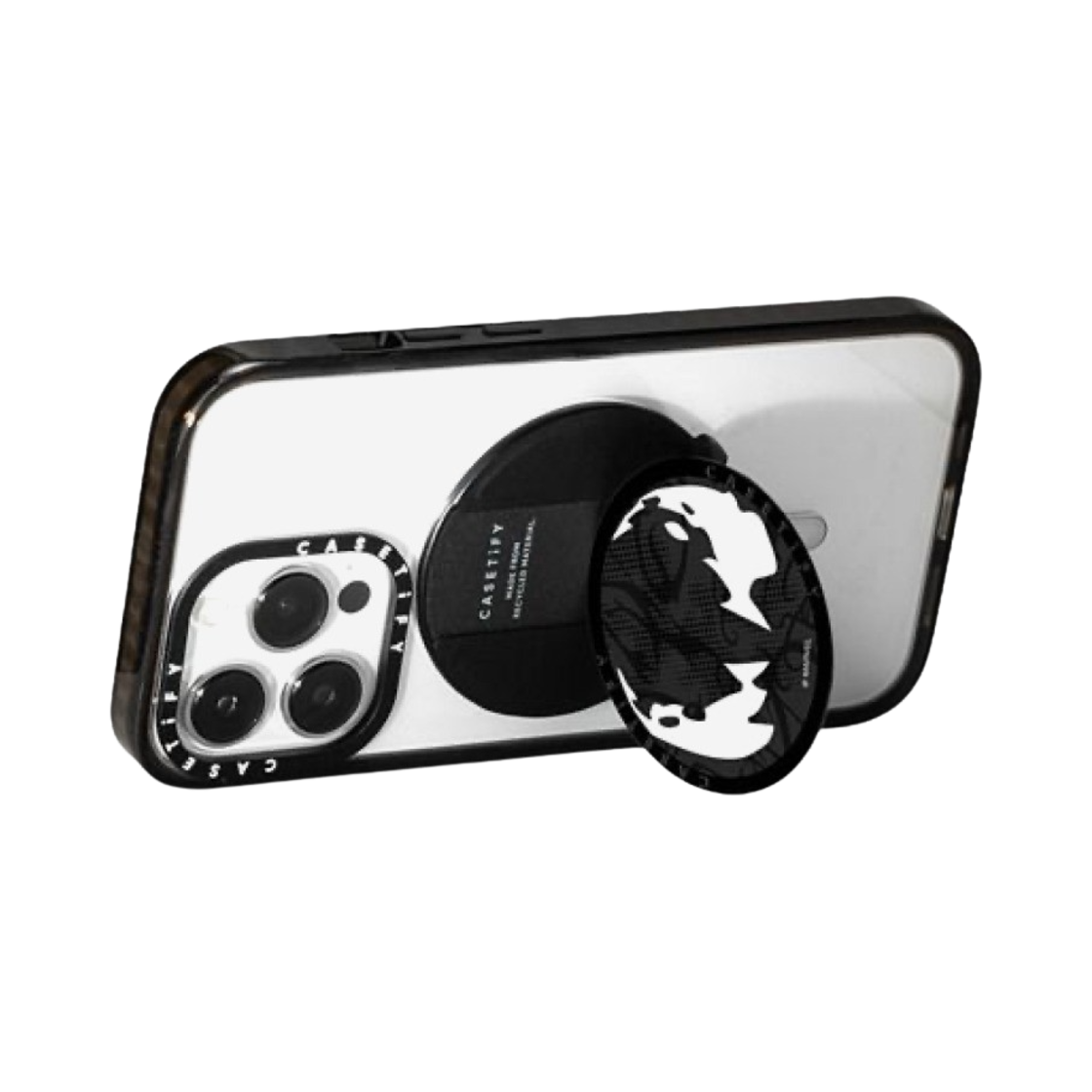 케이스티파이 x 마블 베놈 맥세이프 스내피 그립 스탠드 블랙(Casetify x Marvel Venom Magasafe Snappy Grip Stand Black) - 4