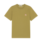 Maison Kitsune Chillax Fox Patch Classic T-Shirt Light Khaki