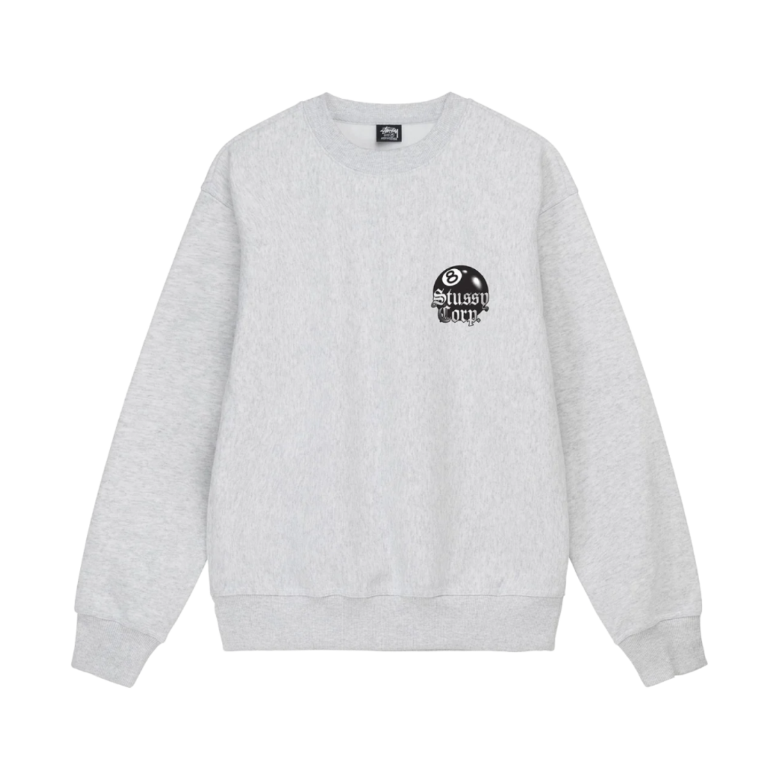 스투시 8볼 코퍼레이션 크루넥 애쉬 헤더(Stussy 8 Ball Corp Crew Ash Heather) - 2