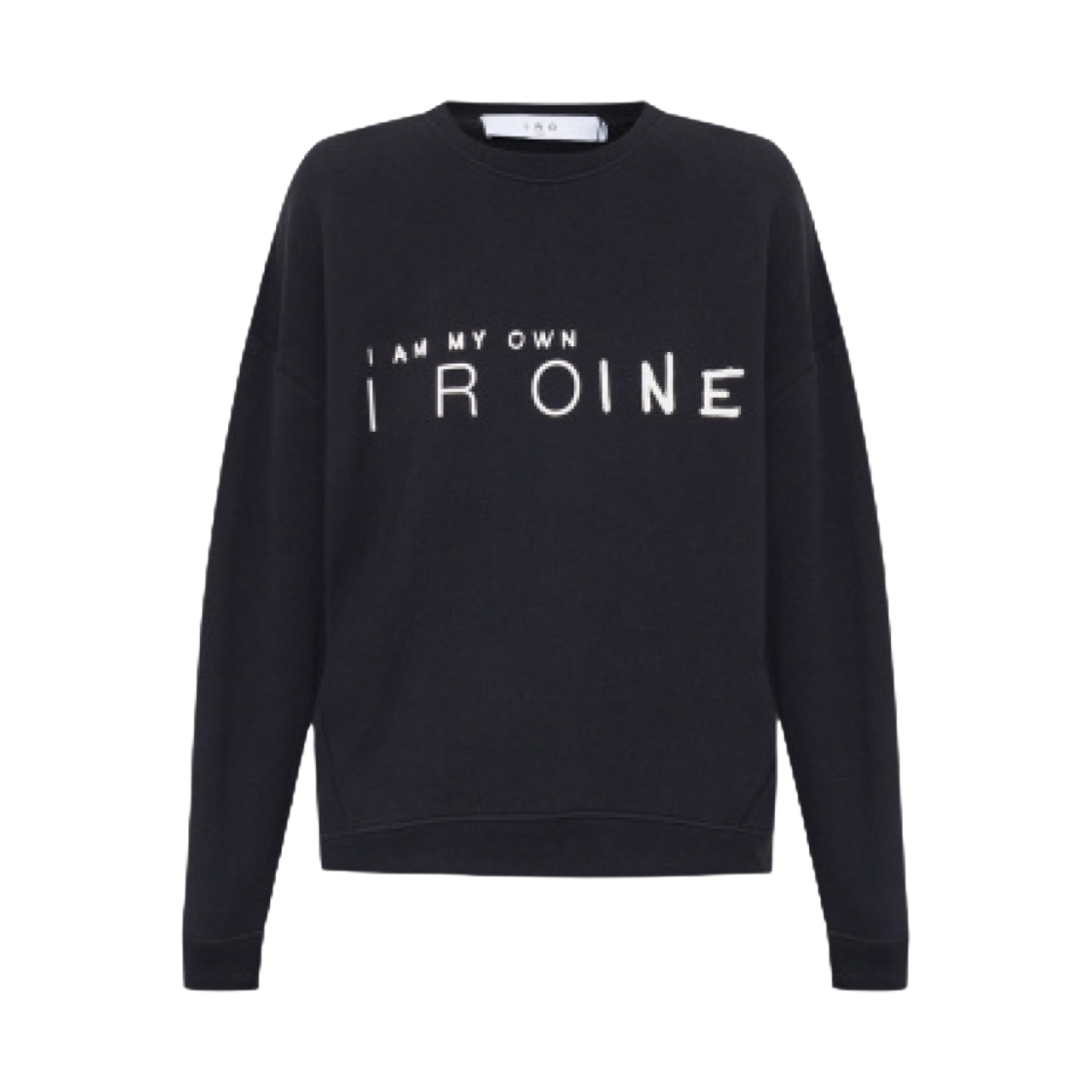 (W) 이로 툴리 라운드넥 로고 스웨트셔츠 블랙((W) Iro Tulli Round-Neck Logo Sweatshirt Black)