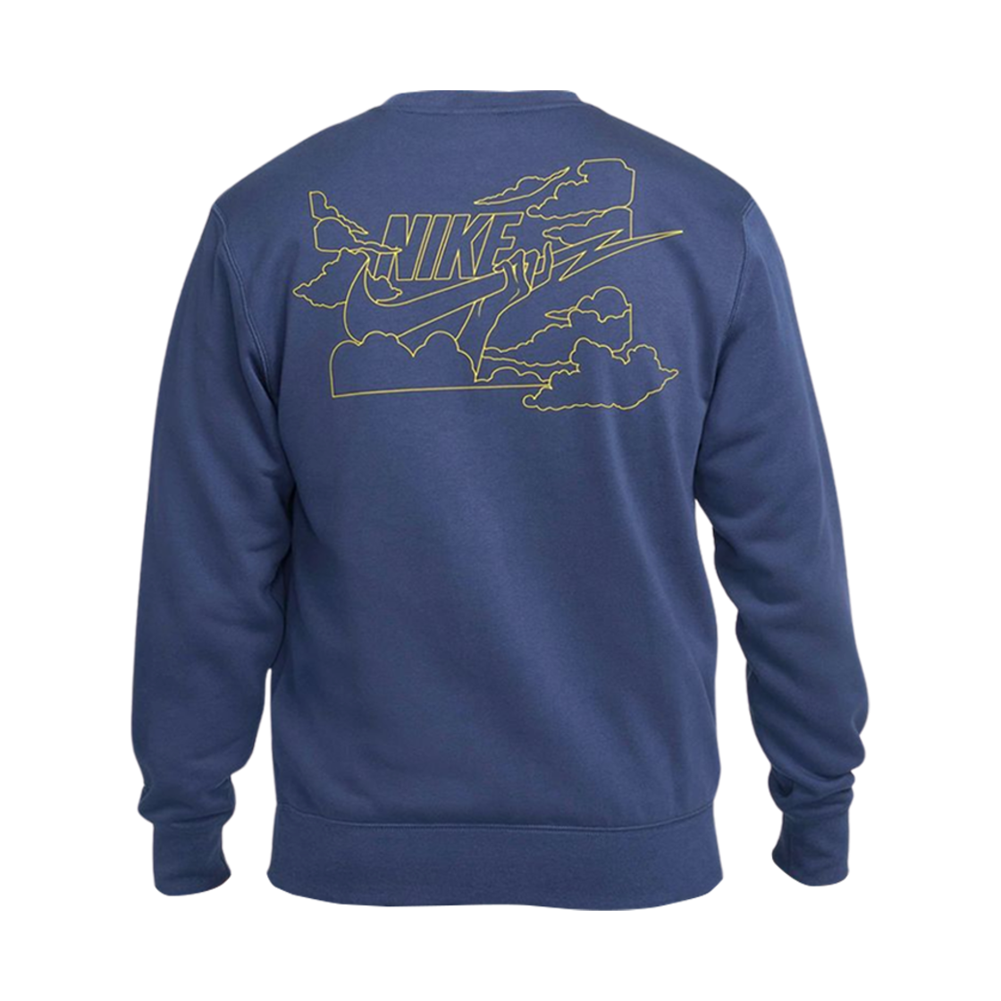 나이키 클럽 프렌치 테리 크루넥 스웨트셔츠 미드나잇 네이비 라이트닝 - 아시아(Nike Club French Terry Crewneck Sweatshirt Midnight Navy Lightning - Asia) - 2